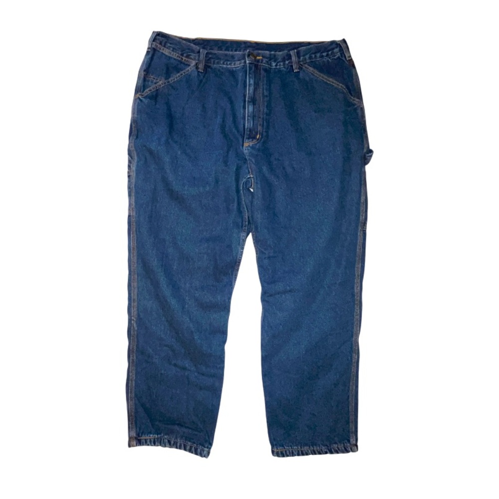 Guide Gear Green Fleece Lined Carpenter Jeans Dark Wash Size 42 X 30